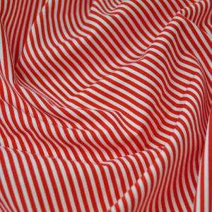Fabric Hearts 12cm – Red & White Stripes