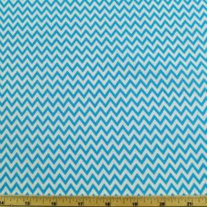 Fabric Letters 10cm – Blue Chevrons Zig Zags
