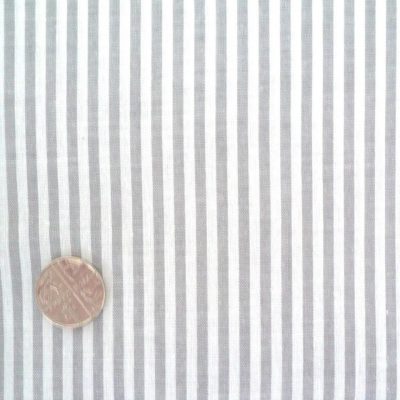 Fabric Hearts 12cm – Grey Stripes