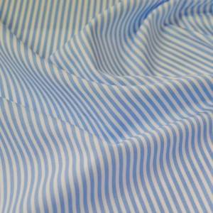 Fabric Hearts 12cm – Light Blue Stripes