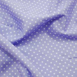 Fabric Hearts 12cm – Lilac Spots