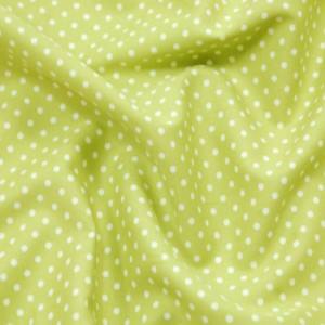 Fabric Hearts 12cm – Lime Green Spots