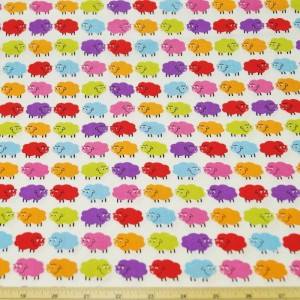 Fabric Hearts 12cm – Multicoloured Sheep