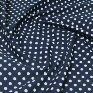 Fabric Hearts 12cm – Navy Spots