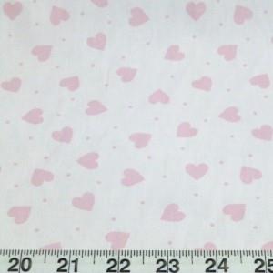 Fabric Letters 10cm – Pink Hearts