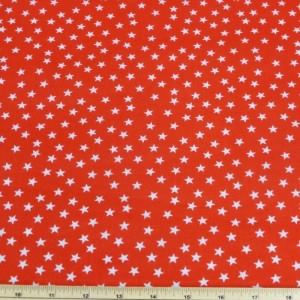 Fabric Hearts 12cm – Red Mini Stars