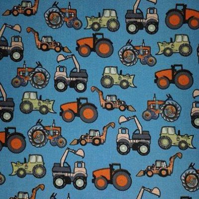 Fabric Letters 21cm – Tractors and Diggers